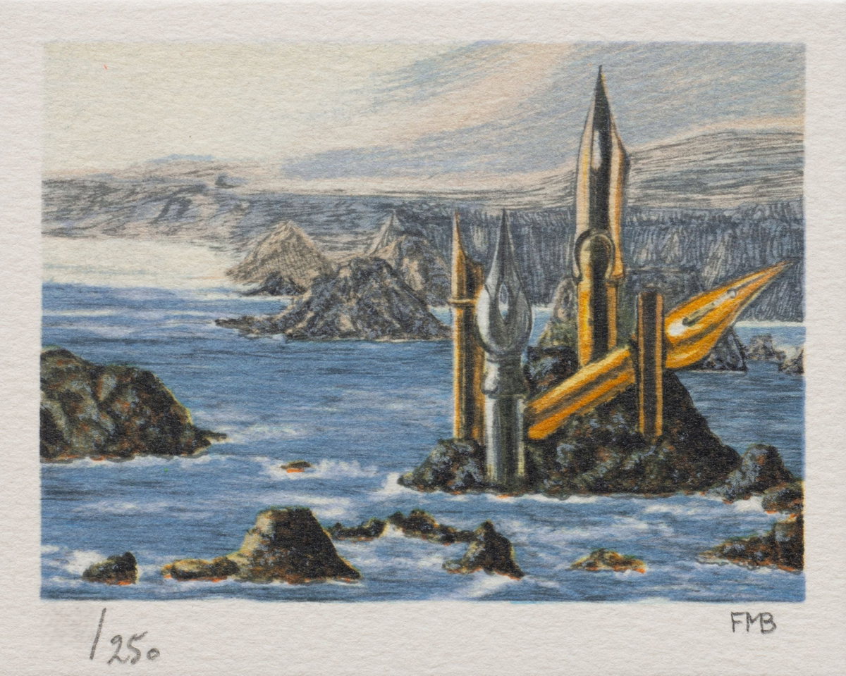 Sentries, 2000 by Fanny Brennan — hand-signed lithograph