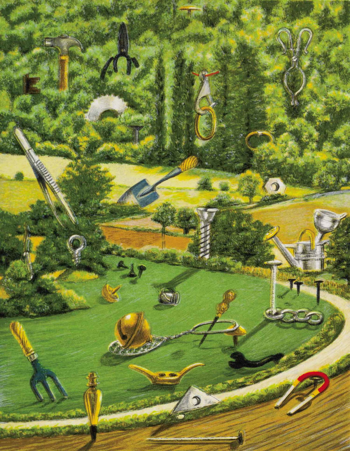 Playground, 2000 by Fanny Brennan — hand-signed lithograph
