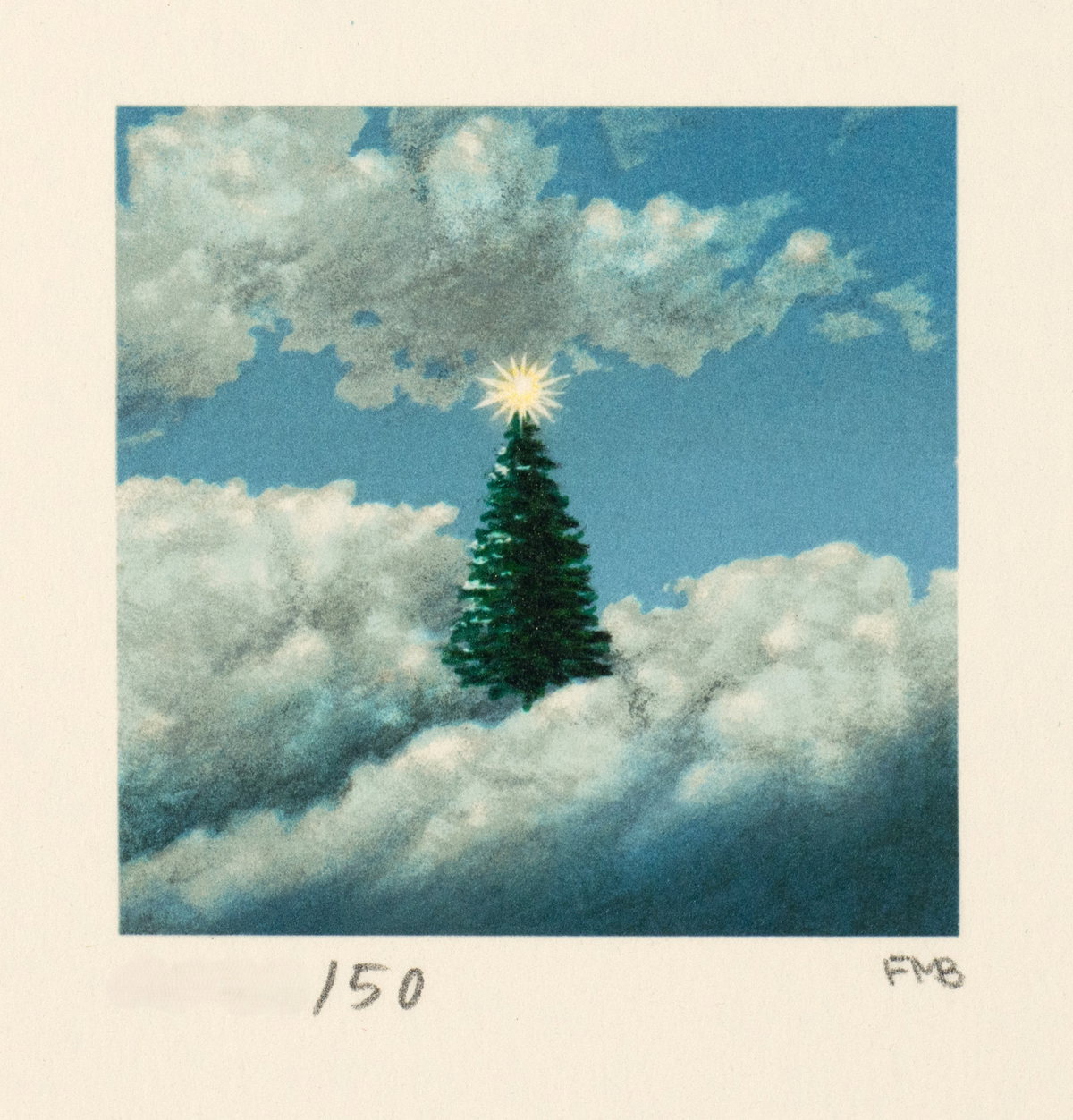 Christmas Tree, 1992 by Fanny Brennan — hand-signed lithograph