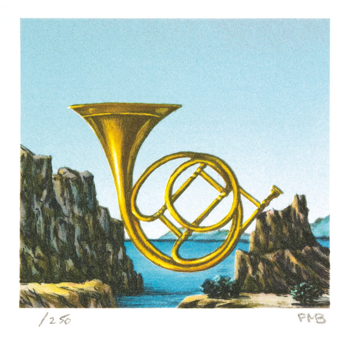Big Horn, 1992 by Fanny Brennan — hand-signed lithograph