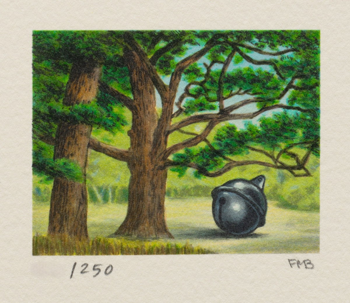 Quiet Zone, 1992 by Fanny Brennan — hand-signed lithograph