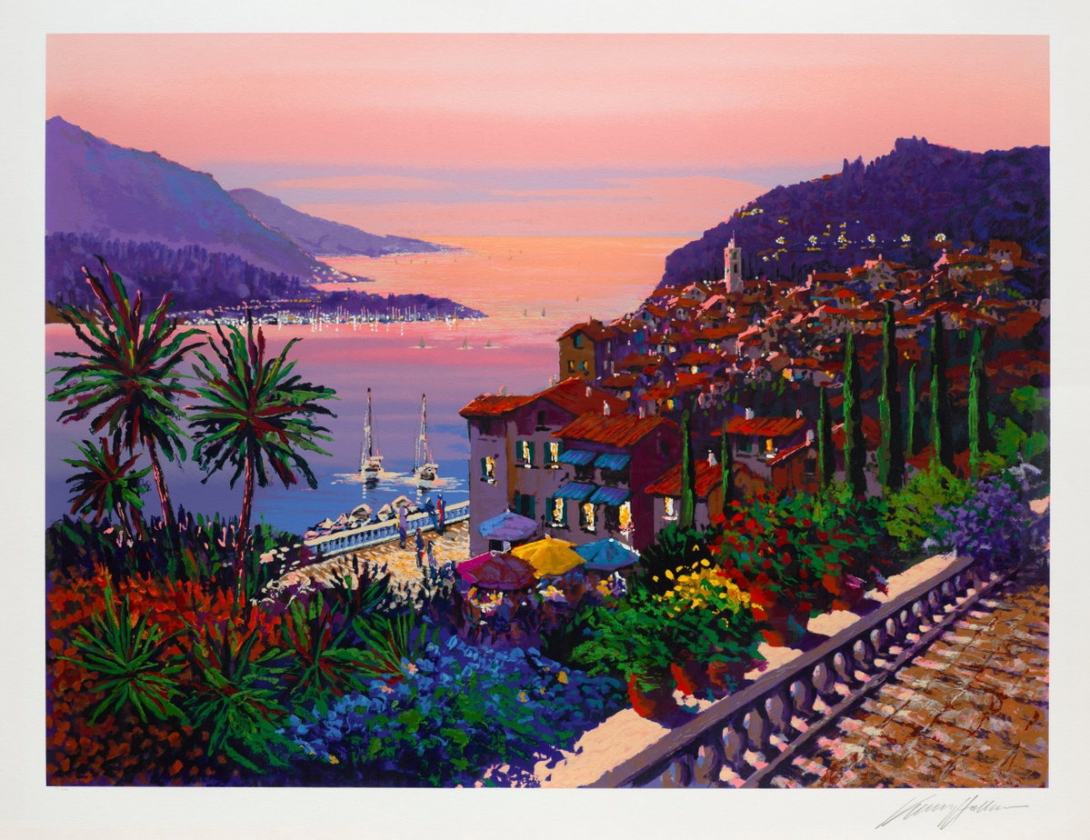 Fin du Jour, 1996 by Kerry Hallam — hand-signed serigraph on paper