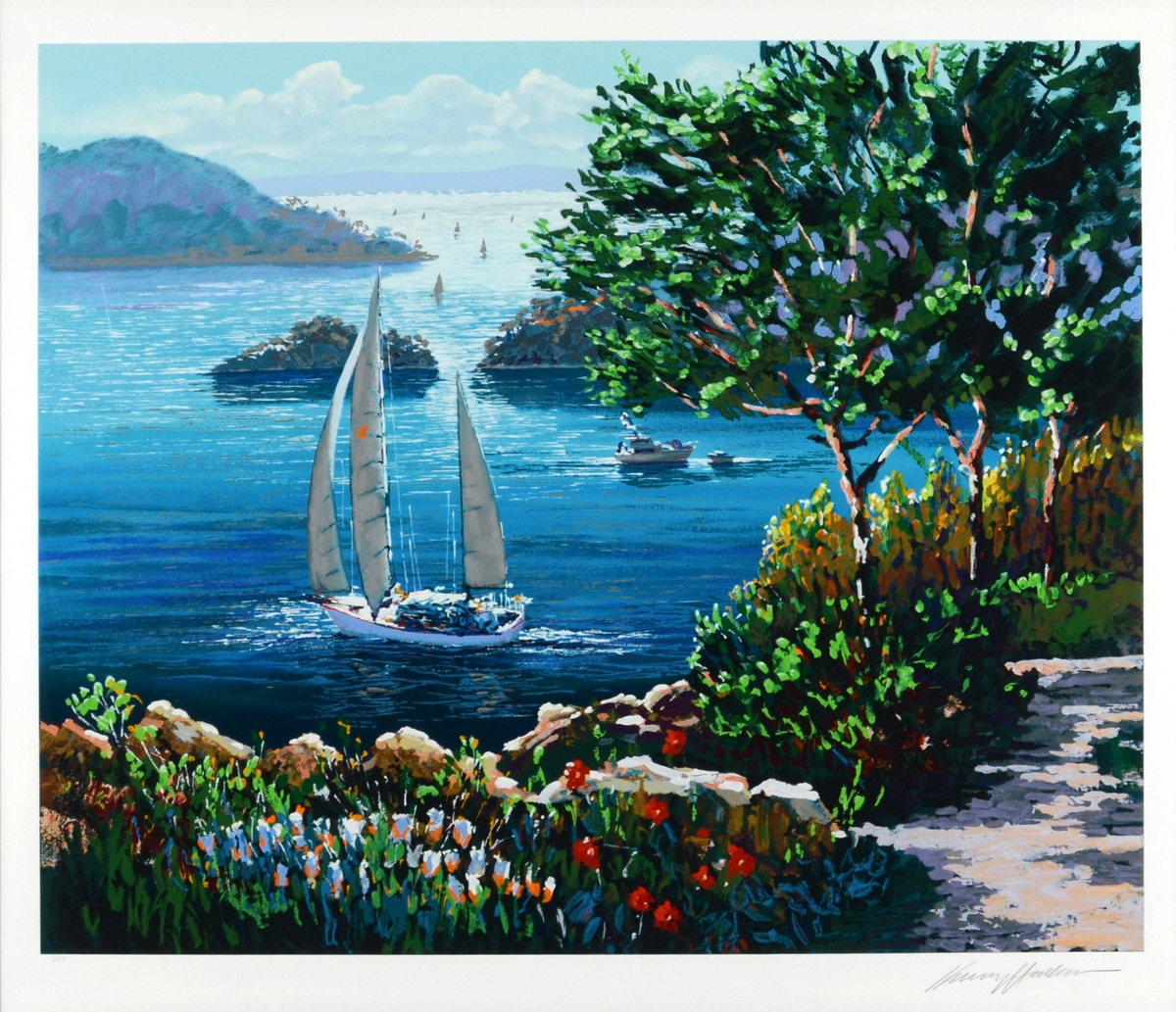 Après-Midi, 1997 by Kerry Hallam — hand-signed serigraph on paper