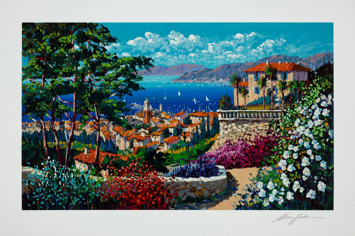 Chemin de Soleil, 1998 by Kerry Hallam — hand-signed serigraph on paper