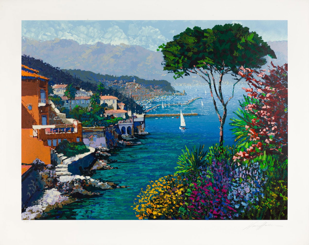 Eternal Riviera, 2000 by Kerry Hallam — hand-signed serigraph on paper