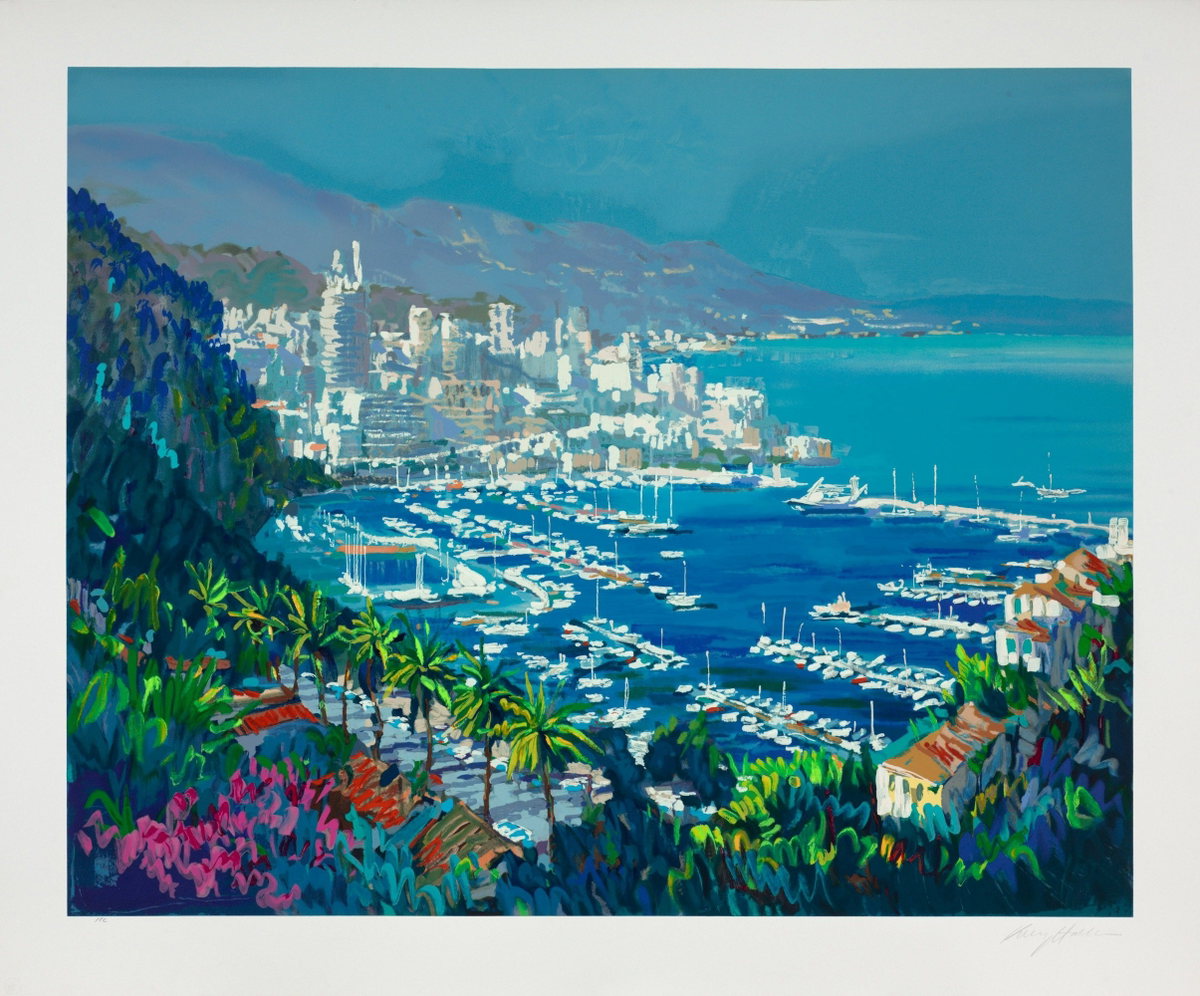 Monte Carlo, 1992 by Kerry Hallam — hand-signed serigraph on paper