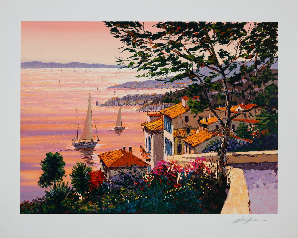 Twilight Rendezvous, 2001 by Kerry Hallam — hand-signed serigraph on paper