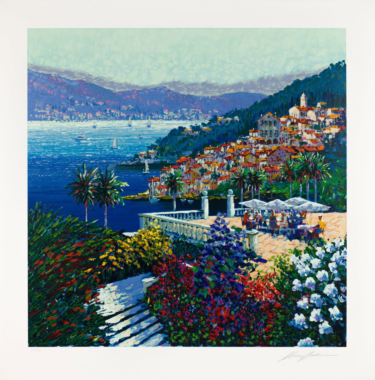 Coastal View, 2000 by Kerry Hallam — hand-signed serigraph on paper
