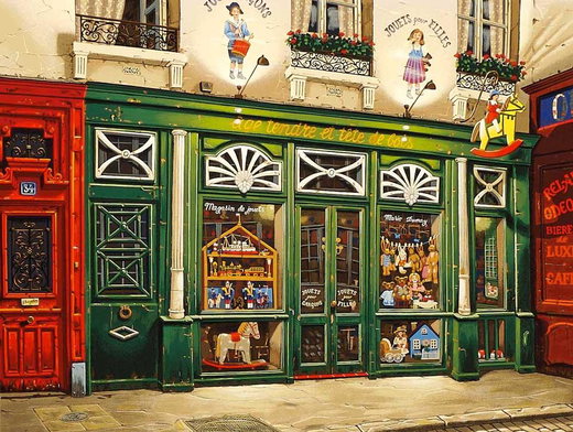Toy Store (Sidewalks of Paris), 1998 by Liudmila Kondakova