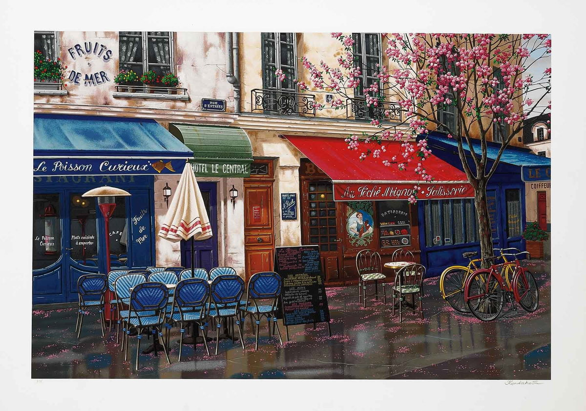Springtime in Paris, 2000 by Liudmila Kondakova — hand-signed serigraph on paper