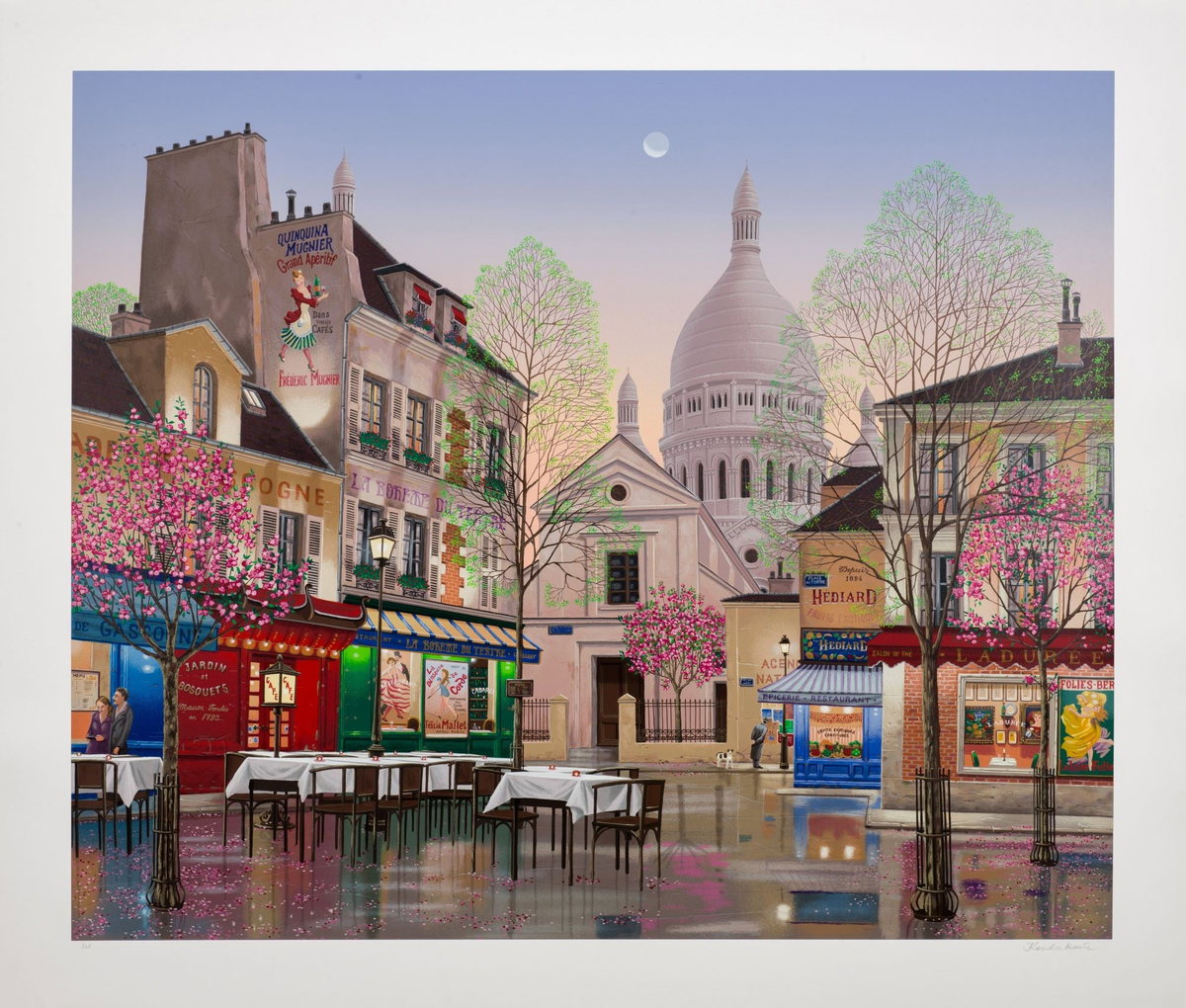 April in Paris, 2002 by Liudmila Kondakova — hand-signed serigraph on paper