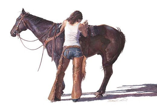 Saddling Up by Steve Hanks