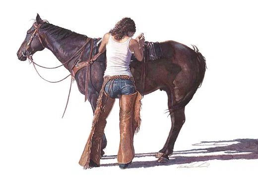 Saddling Up by Steve Hanks