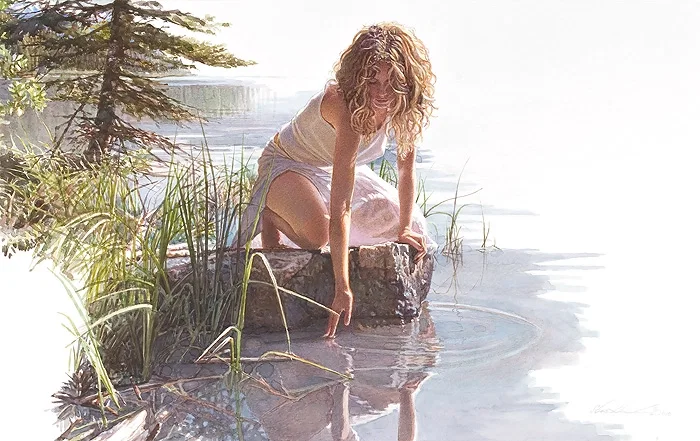 Touched By Beauty by Steve Hanks — Giclee On Canvas