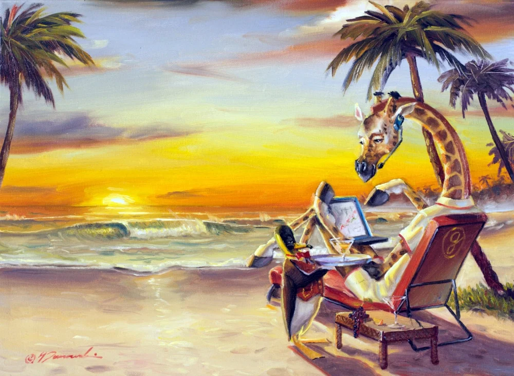 Overtime by Glen Tarnowski — Hand-Embellished Giclee on Canvas