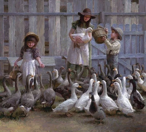 Feeding The Geese Artist Proof by Morgan Weistling