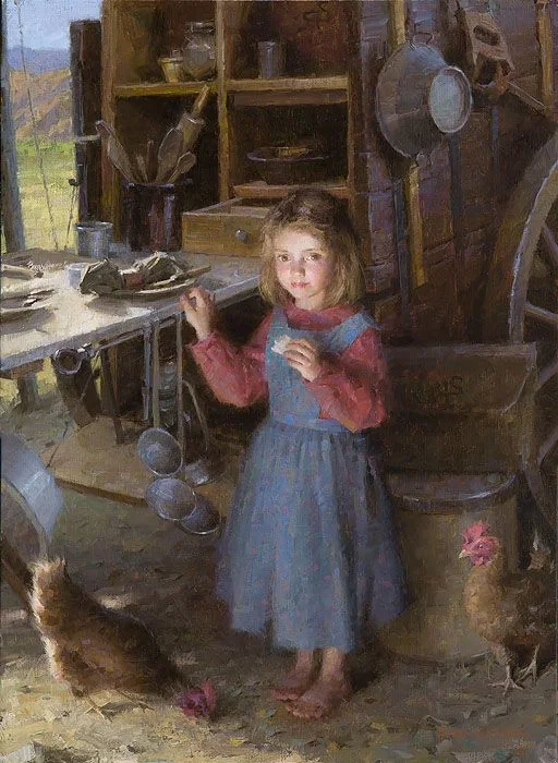 The Chefs Daughter - Chuck Wagon 1892 Artist Proof by Morgan Weistling