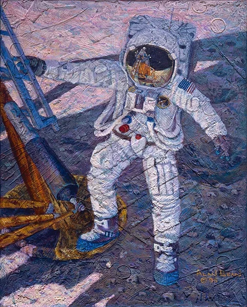 A Giant Leap SmallWork Canvas Edition by Alan Bean — Giclee On Canvas Artist Proof