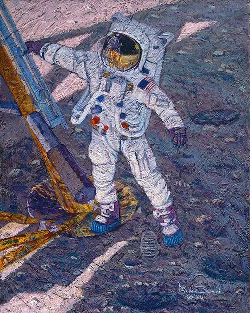 Alan Bean - The First Human Footprint