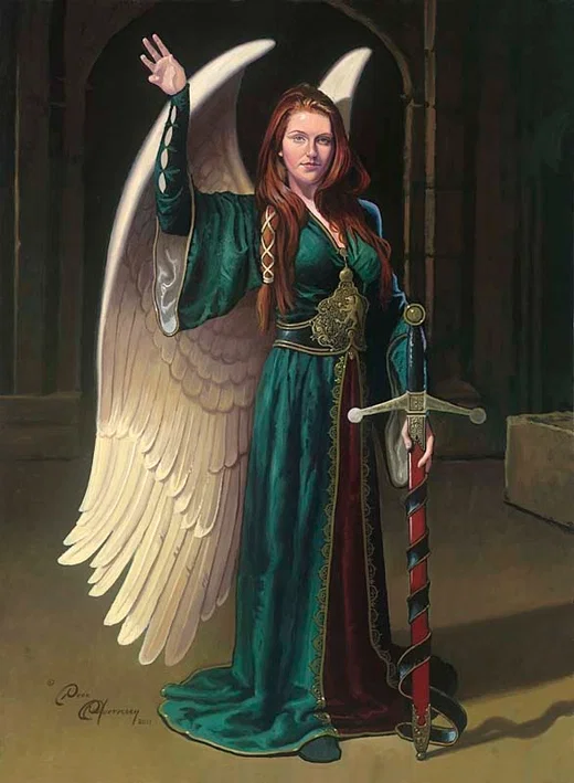 Bridget the Celtic Angel by Dean Morrissey