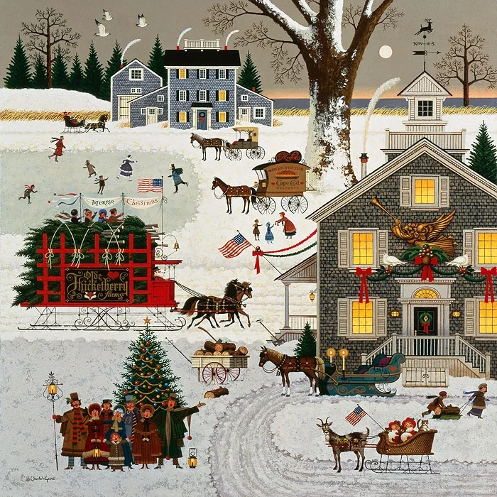 Cape Cod Christmas ANNIVERSARY EDITION by Charles Wysocki