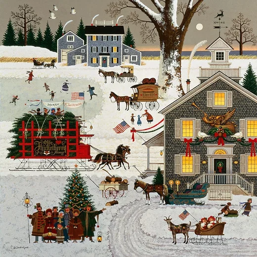 Cape Cod Christmas ANNIVERSARY EDITION by Charles Wysocki