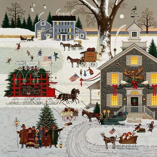 Cape Cod Christmas ANNIVERSARY EDITION by Charles Wysocki