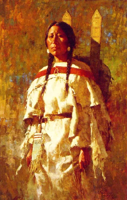CHEYENNE MOTHER by Howard Terpning — Giclee On Canvas Artist Proof