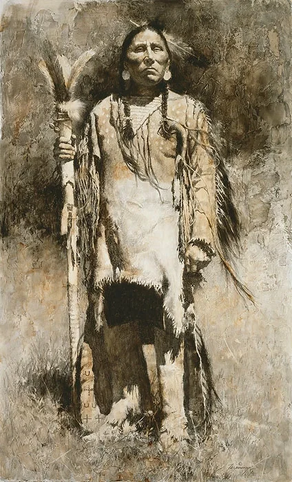 COUNCIL MEDIATOR by Howard Terpning — Giclee On Paper Artist Proof