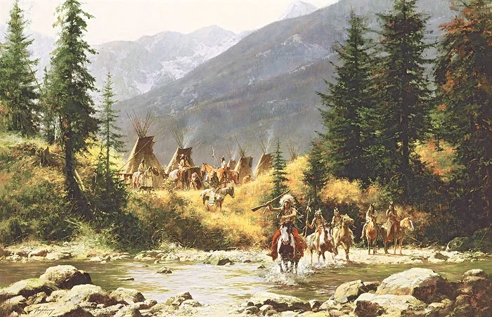 CROW COUNTRY by Howard Terpning — Giclee On Canvas Artist Proof