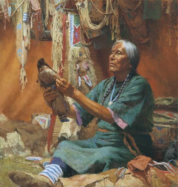 Howard Terpning - NEW DOLL FOR MY GRANDMOTHER