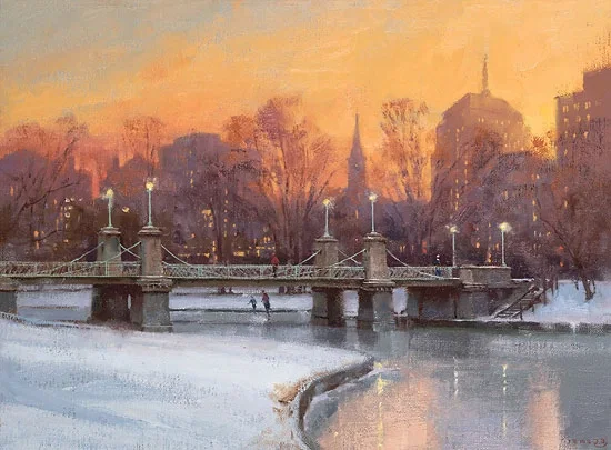 Evening Skate by Don Demers — Giclee On Canvas