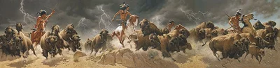 Flashes of Lightning, Thunder of Hooves by Frank McCarthy