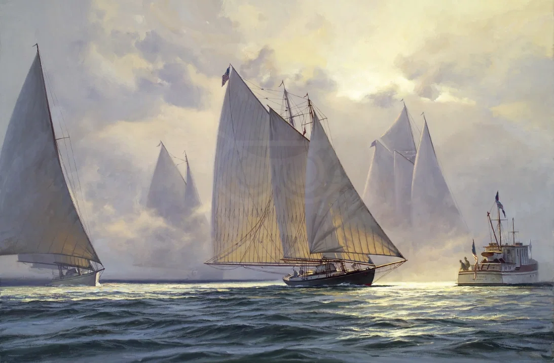 Foggy Start by Don Demers — Giclee On Canvas