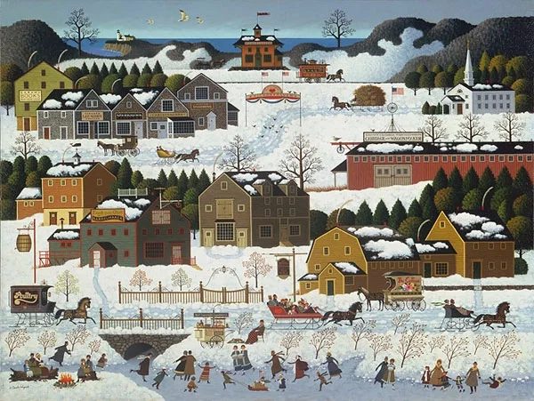Hickoryhaven Canal MASTERWORK ANNIVERSARY EDITION by Charles Wysocki — Giclee On Canvas