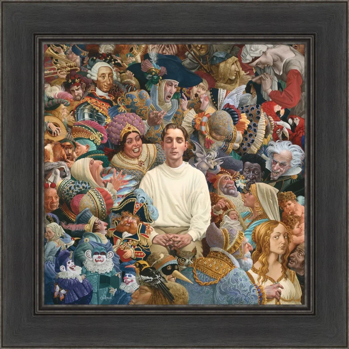The Listener Black Frame by James Christensen — Giclee On Canvas