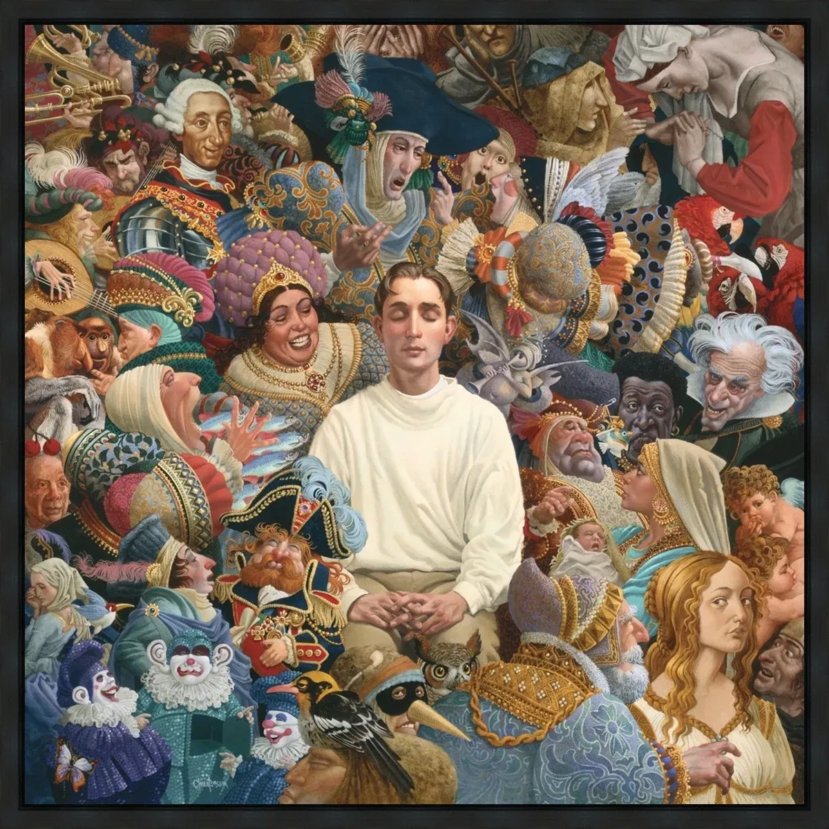 The Listener Black Float Frame by James Christensen — Giclee On Canvas