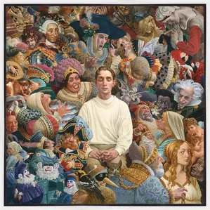 James Christensen - The Listener White Float Frame