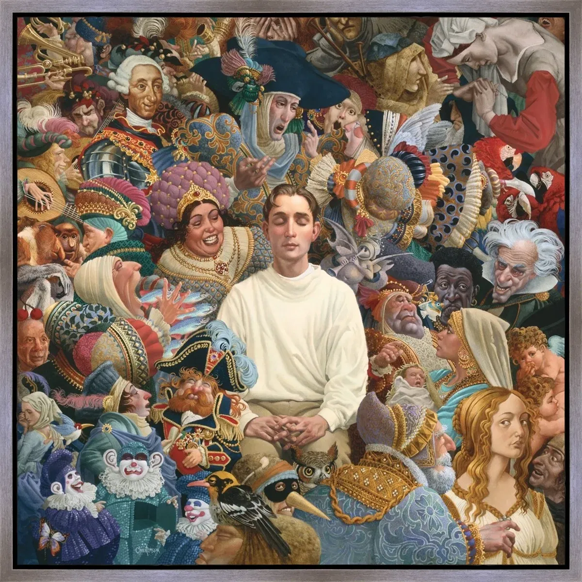 The Listener Silver Float Frame by James Christensen — Giclee On Canvas