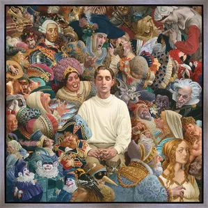 James Christensen - The Listener Silver Float Frame