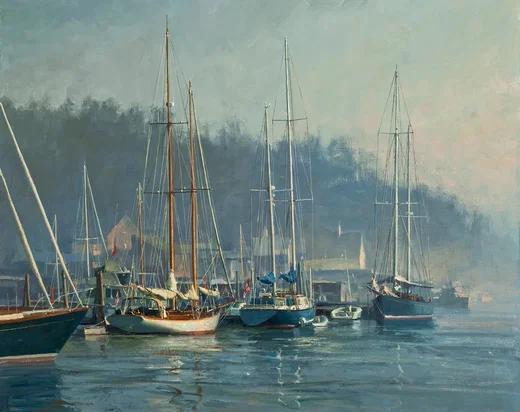 Morning Sun and Fog by Don Demers