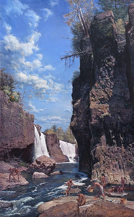 Great Falls of the Passaic by John Buxton — Giclee On Canvas