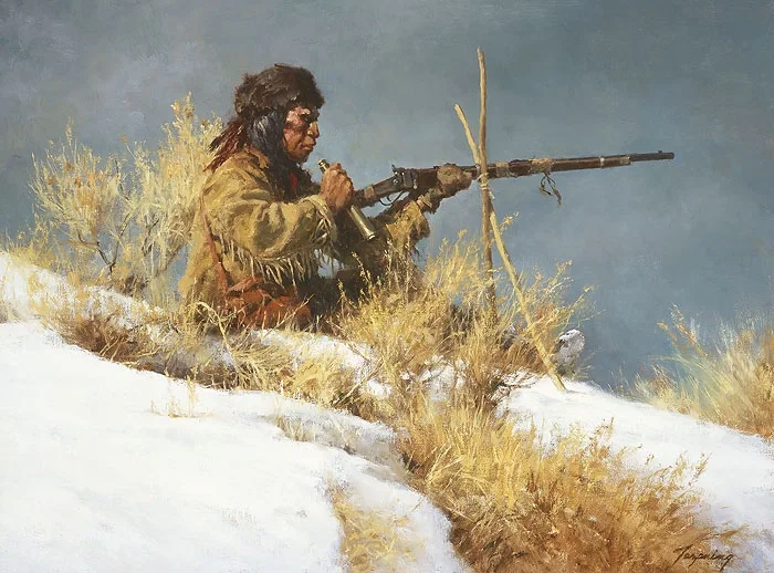 PATIENT PROVIDER by Howard Terpning — Giclee On Canvas Artist Proof
