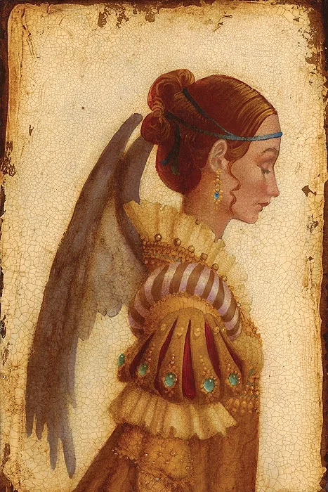 Portrait of Isabella Grimaldi as an Angel by James Christensen — Giclee On Canvas Artist Proof