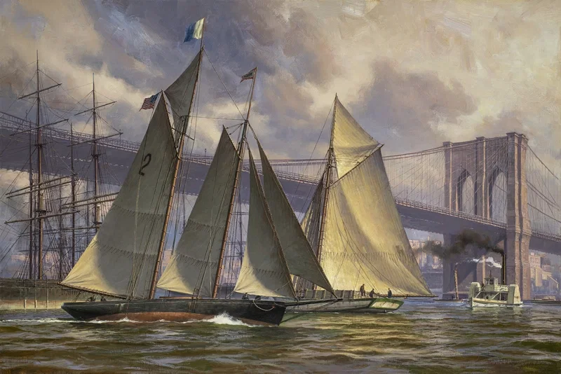 PHANTOM, Outbound from New York, c 1890 by Don Demers