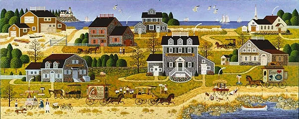 Charles Wysocki - Salty Witch Bay MUSEUM EDITION