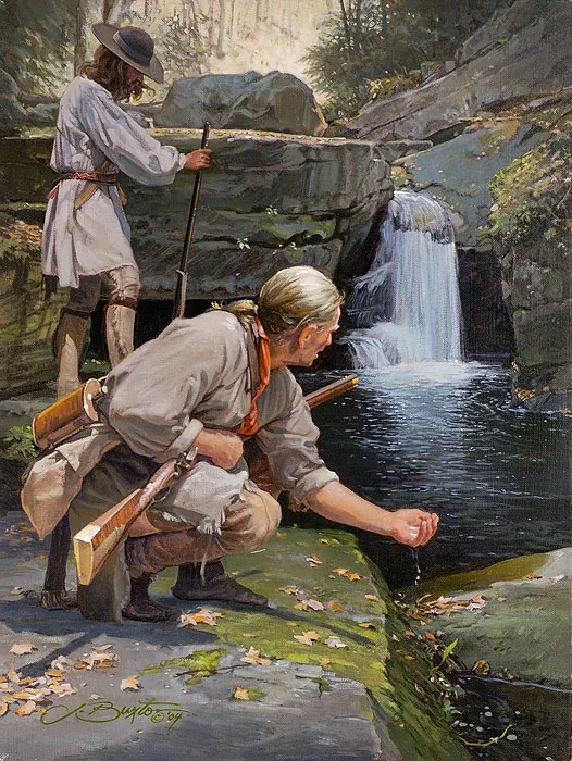 Secluded Pool by John Buxton — Giclee On Canvas