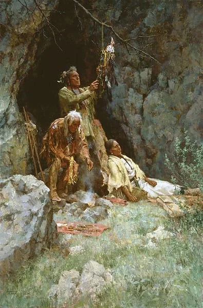 The Healing Power of the Raven Bundle by Howard Terpning — Artist Proof Lithograph