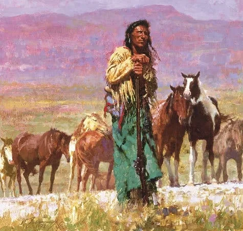 Shepherd of the Plains by Howard Terpning — Artist Proof Lithograph
