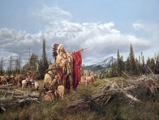 In the Land of the Teton Sioux by Paul Calle